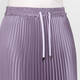 Marina Rinaldi Long Pleated Satin Skirt Lilac