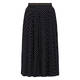Marina Rinaldi Spot Print Long Pleated Skirt Black