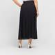 Marina Rinaldi Spot Print Long Pleated Skirt Black