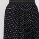Marina Rinaldi Spot Print Long Pleated Skirt Black