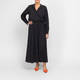 Marina Rinaldi Spot Print Long Pleated Skirt Black