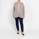Marina Rinaldi Jewel Collar T-Shirt Taupe