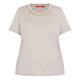 Marina Rinaldi Jewel Collar T-Shirt Taupe