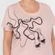 Marina Rinaldi Ballet Print T-Shirt Pink 
