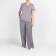 Marina Rinaldi Twill Wide Leg Trouser Grey 