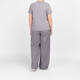 Marina Rinaldi Embellished Cotton T-Shirt Grey
