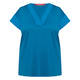 Marina Rinaldi Cotton T-Shirt Ocean Blue 