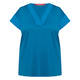 Marina Rinaldi Cotton T-Shirt Ocean Blue 