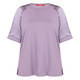 Marina Rinaldi Satin Trim Top Lilac