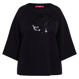 Marina Rinaldi Scuba Top Jewels Black - Plus Size Collection