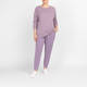 Marina Rinaldi Satin Trim Jogger Lilac 