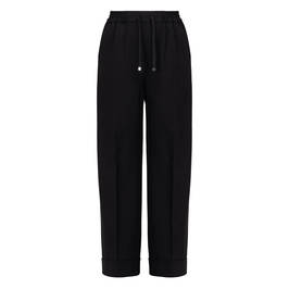 Marina Rinaldi Twill Wide Leg Trouser Black - Plus Size Collection