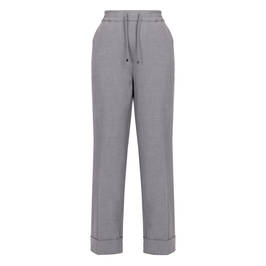 Marina Rinaldi Twill Wide Leg Trouser Grey  - Plus Size Collection