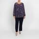 Marina Rinaldi Floral Tunic Navy 