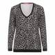 MARINA RINALDI monochrome leopard print SWEATER