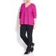 MARINA RINALDI pure wool magenta SWEATER