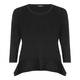 Marina Rinaldi Black double hem SWEATER