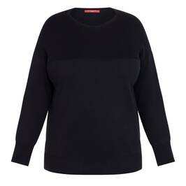 Marina Rinaldi Knitted Tunic Black - Plus Size Collection