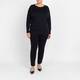 Marina Rinaldi Knitted Tunic Black