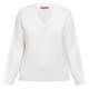 Marina Rinaldi V-Neck Sweater White 