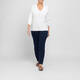 Marina Rinaldi V-Neck Sweater White 