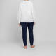 Marina Rinaldi V-Neck Sweater White 