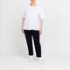 Marina Rinaldi Cotton Embroidered T-Shirt White