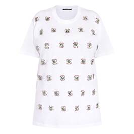 Marina Rinaldi Jewel Embellished T-Shirt White - Plus Size Collection