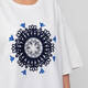 Marina Rinaldi Embroidered Jersey Sweatshirt Ivory