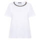 Marina Rinaldi Jewel Collar T-Shirt White 