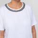 Marina Rinaldi Jewel Collar T-Shirt White 