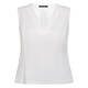 Marina Rinaldi Triacetate Cady Top White Optional Sleeve