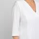 Marina Rinaldi Triacetate Cady Top White Optional Sleeve