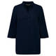 Marina Rinaldi navy three quarter sleeve linen shirt