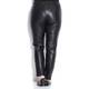 Marina Rinaldi black leather look TROUSERS