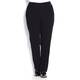 MARINA RINALDI tailored pull-on black TROUSERS with elasticated waist