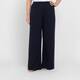 Marina Rinaldi Crepe Trousers Midnight Blue
