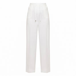 Marina Rinaldi Viscose Twill Trousers White  - Plus Size Collection