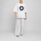 Marina Rinaldi Viscose Twill Trousers White 