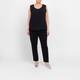 Marina Rinaldi Cady Slim Trousers Black