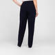 MARINA RINALDI NAVY PULL ON FRONT CREASE TROUSER 