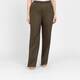 Marina Rinaldi Pull On Linen Trousers Khaki Green