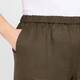 Marina Rinaldi Pull On Linen Trousers Khaki Green