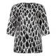 MARINA RINALDI monochrome embellished silk TUNIC