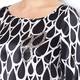 MARINA RINALDI monochrome embellished silk TUNIC