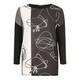 Marina Rinaldi monochrome print jersey back TUNIC