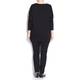 Marina Rinaldi monochrome print jersey back TUNIC