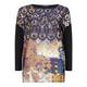 Marina Rinaldi baroque print jersey back TUNIC