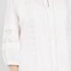 Marina Rinaldi White Cotton Muslin Shirt 