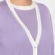 Marina Rinaldi Cashmere and Silk Blend Twinset Lavender